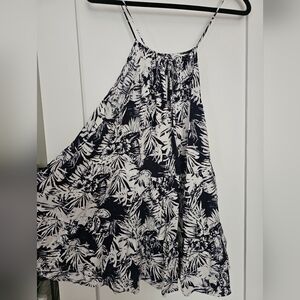 Navy blue and white summer cami